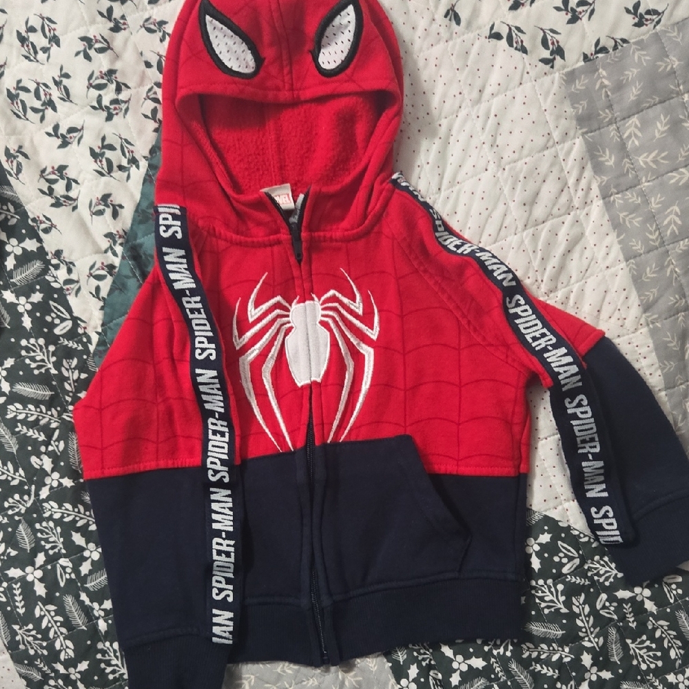 Marvel Red and Black Spider-Man Kids Hoodie